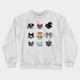 A Purrfectly Spooky Pattern Crewneck Sweatshirt